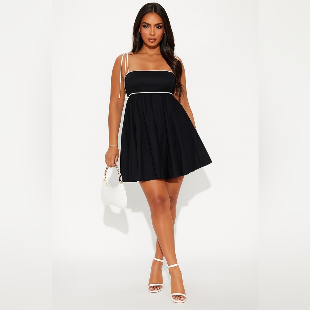 Dress Sweet Memories Babydoll Mini Dress - Black. Size L. NWT. Fast 📦🚚